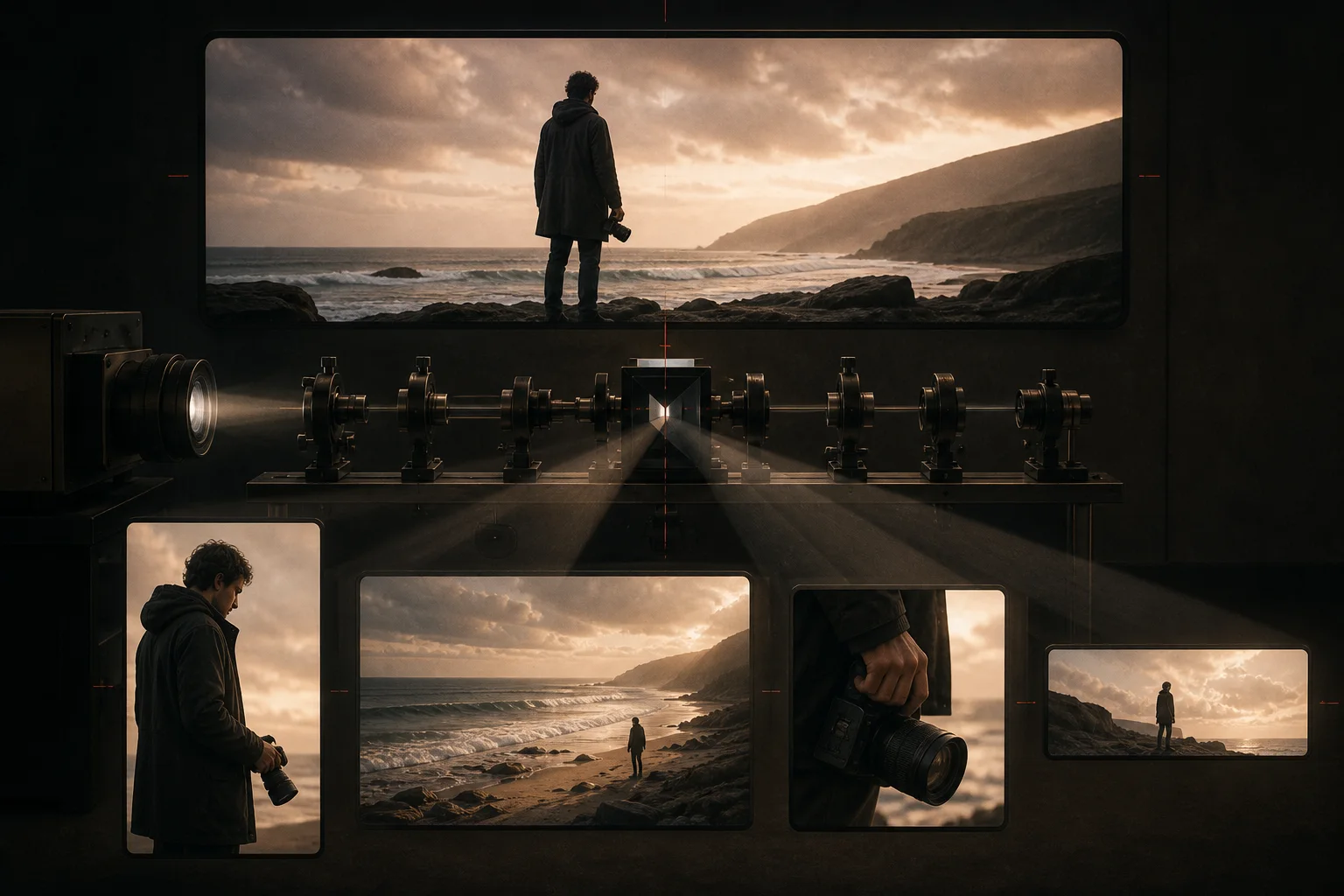 Multiple finished creative formats adapted from one AI video production