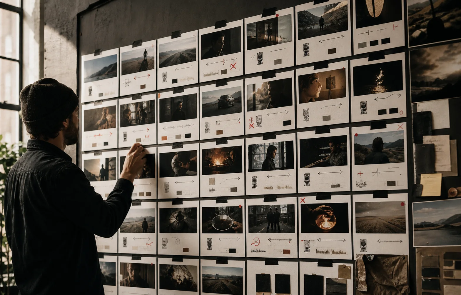 A complete AI video production timeline organized by shots